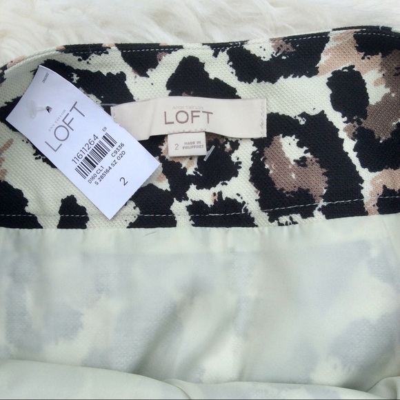 ❤️NWT Loft Skirt Size 2 Leopard Print Skirt - Picture 4 of 6
